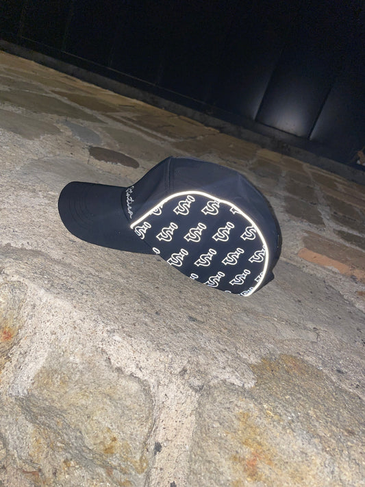 Black reflective cap