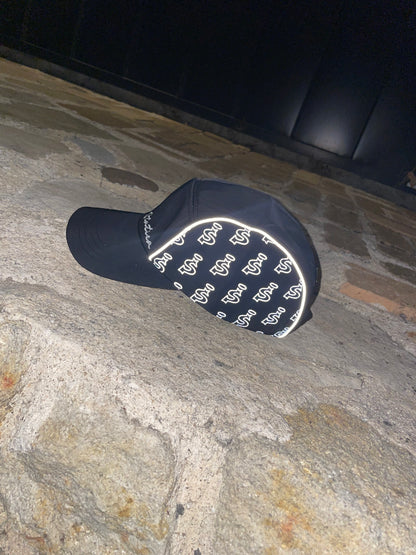 Black reflective cap