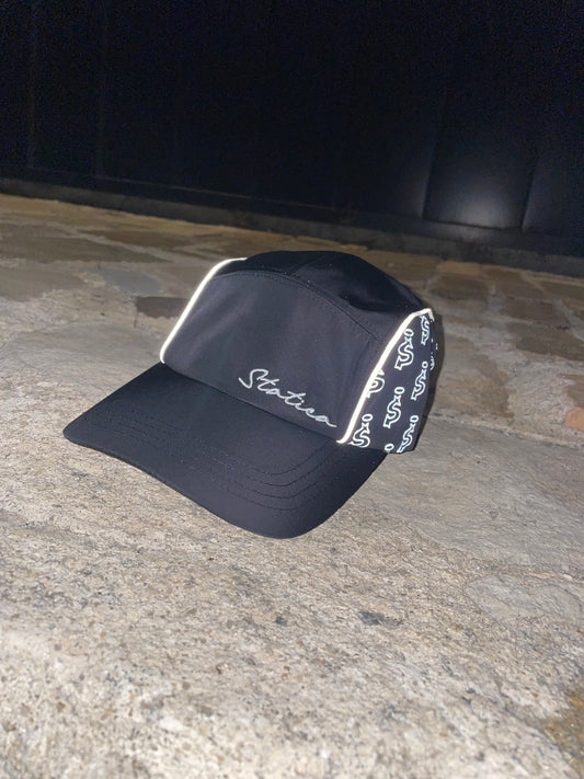 Black reflective cap