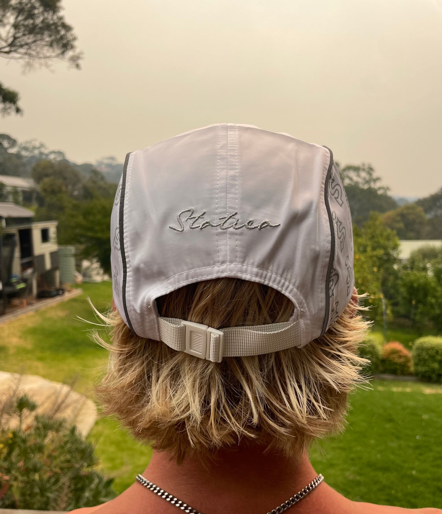 White reflective cap