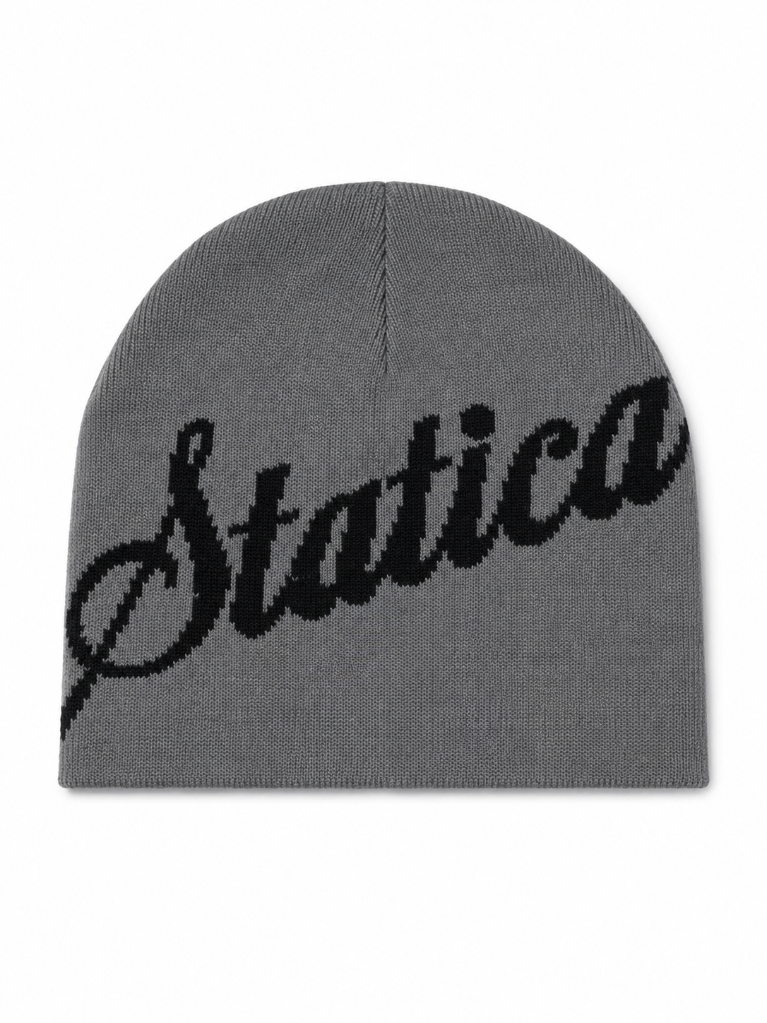 Black and grey reversible beanie